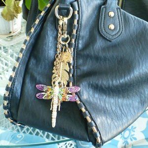 ❤️ Crystal Dragonfly Purse or Car Mirror Charm